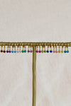 Round Birthstone Huggie Earrings in Gold