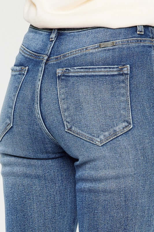 Carlie High Rise Flare Jeans by Kan Can