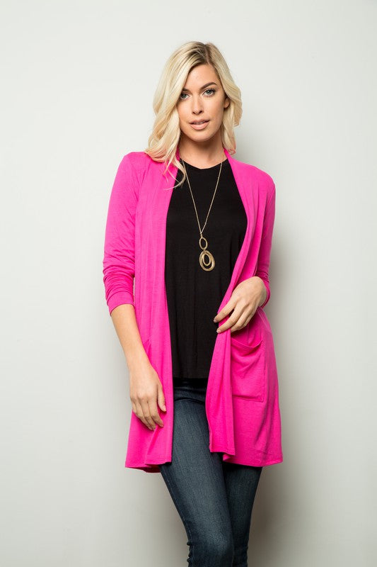 Fuchsia hotsell pink cardigan