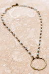 Nova 16" Bronze and Natural Amazonite Necklace