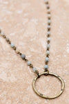 Nova 16" Bronze and Natural Amazonite Necklace