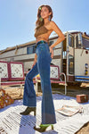 The Fay Flare Jean With Curved Front Seam