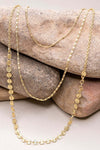 Kinsley 20" Triple Layer Gold Chain Necklace