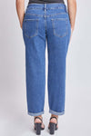 Nicole Mid-Rise Boyfriend Fit Jean w/Roll Cuff Ankle in Medium Wash by Royalty Jeans