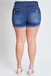 Marisa WBB Mid-Rise Jean Shorts in Dark Denim - Curvy