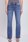 Valerie Mid-Rise Faux Flap Pocket Bootcut Jeans