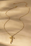 15" Bow Pendant Necklace in Gold