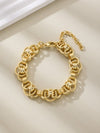 Aubrey 18K Gold-Dipped Chunky Link Chain Bracelet