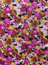 Shayla Floral Blouse in Fuchsia/Caramel/Black