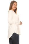 The Jamie Top in Ivory - Curvy - Top - MIA Boutique LLC