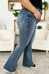 Raelynne High Waist Tummy Control Flare Jeans by Judy Blue in Misses and Curvy