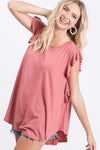 Sing a New Song Top in Marsala - Curvy