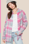 Picking Peonies Button Down Top in Pink