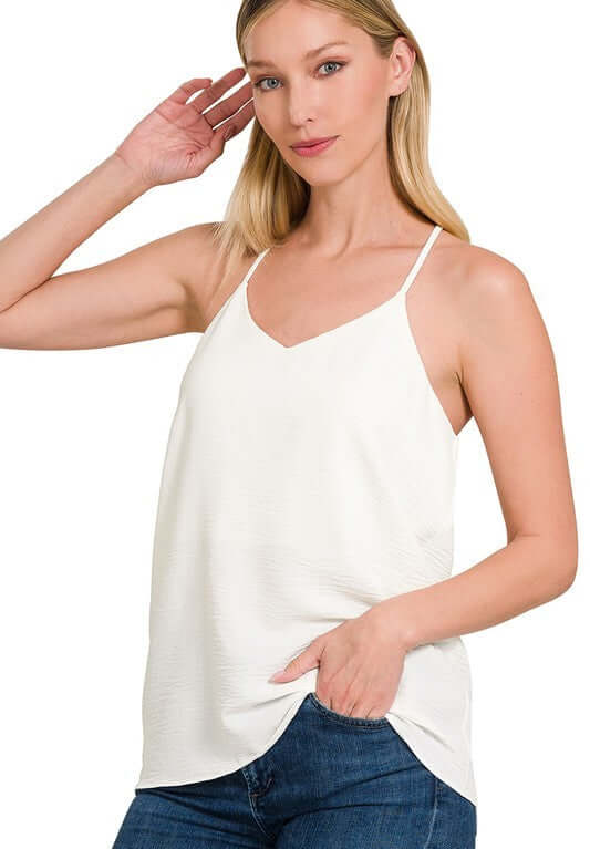 Endless Possibilities Air Flow Adjustable Cami in Off White