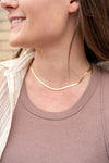 Luxe Gold Herringbone Chain - 16"