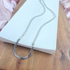 Luxe Silver Herringbone Chain - 18"