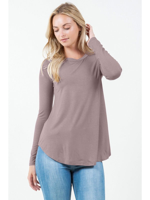 The Jamie Top in Mocha