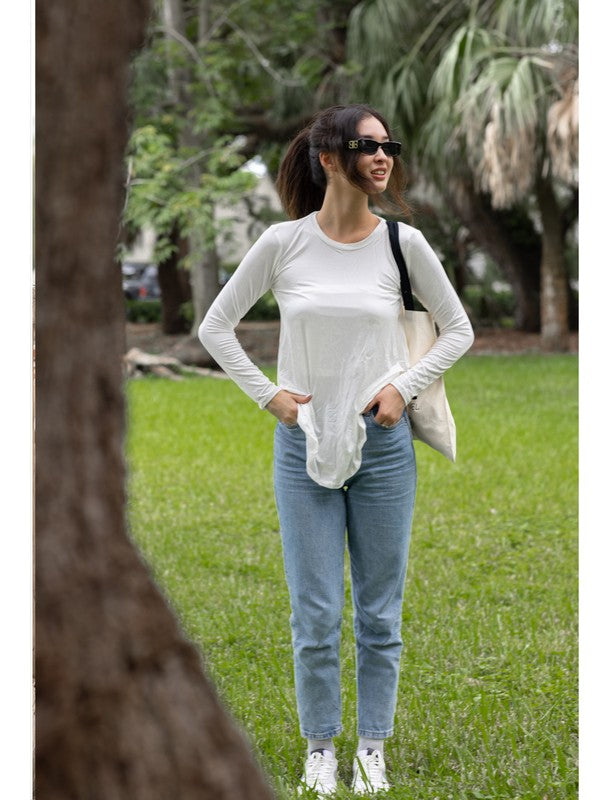 The Jamie Top in Ivory