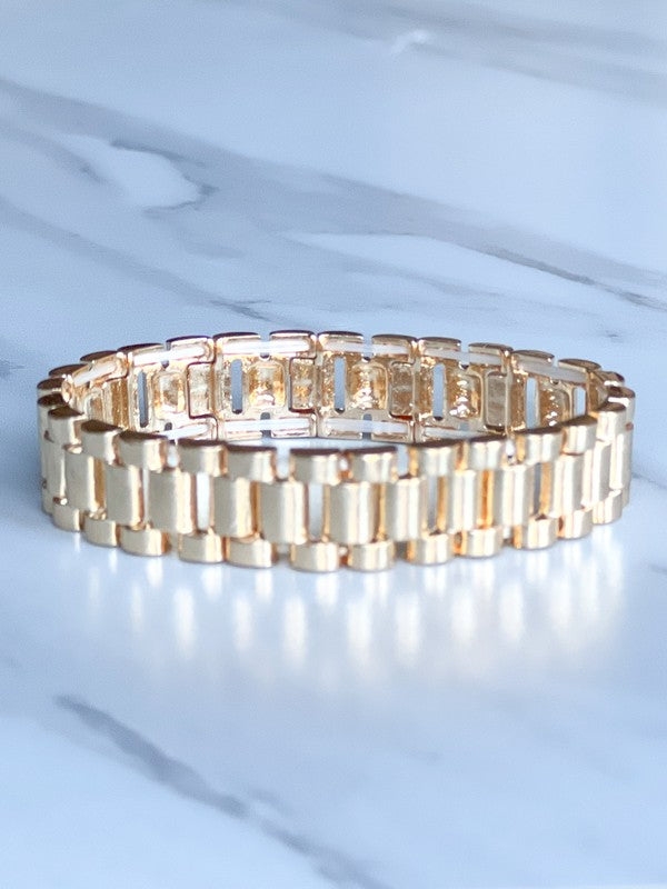Millie Watch Band Bracelet in Gold