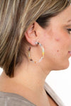 Camryn 2" Hoop Earrings in Multicolor