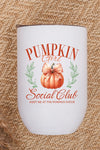 Fall Pumpkin Girl Social Club Beverage Tumbler