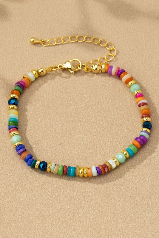 Mystic Agate Seed Bead Bracelet in Multi