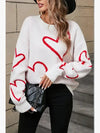 Have a Heart Open-Heart Sweater in White