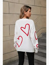 Have a Heart Open-Heart Sweater in White