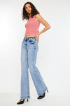 The Madelynn Wide Leg Flare Jean from KanCan in Light Wash