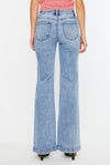 The Madelynn Wide Leg Flare Jean from KanCan in Light Wash