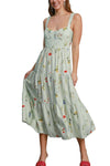 Karleigh Wildflower Print Sundress in Mint