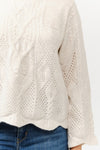 Perfectly Polished Cable Knit Sweater in Khaki