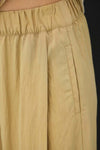 Deirdre Flowy Wide Leg Cropped Pants in Sand