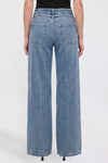Kayla Wide Leg Tie Waist Jeans in Medium Wash
