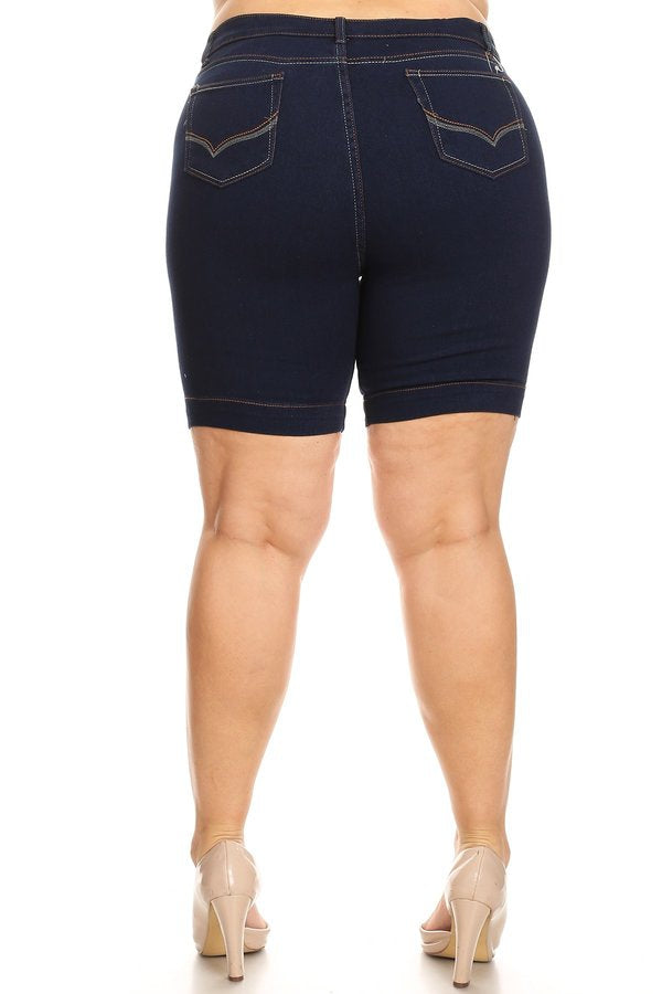 Karly High Rise Bermuda Shorts in Curvy – My Sister's Closet