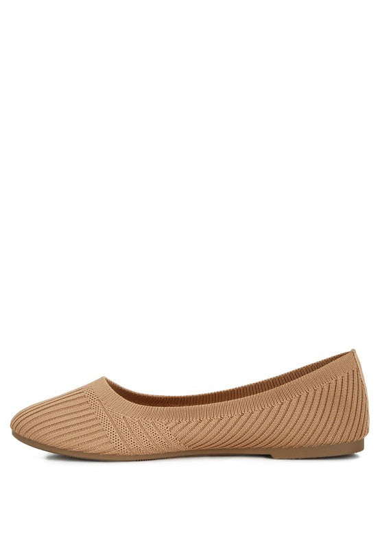 Solid Knit Ballet Flats in Three Colors