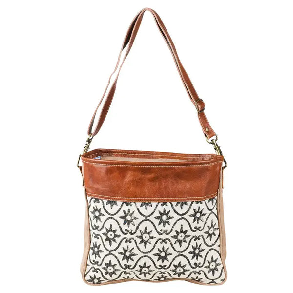 Stella Vintage Tapestry and Leather Shoulder Bag