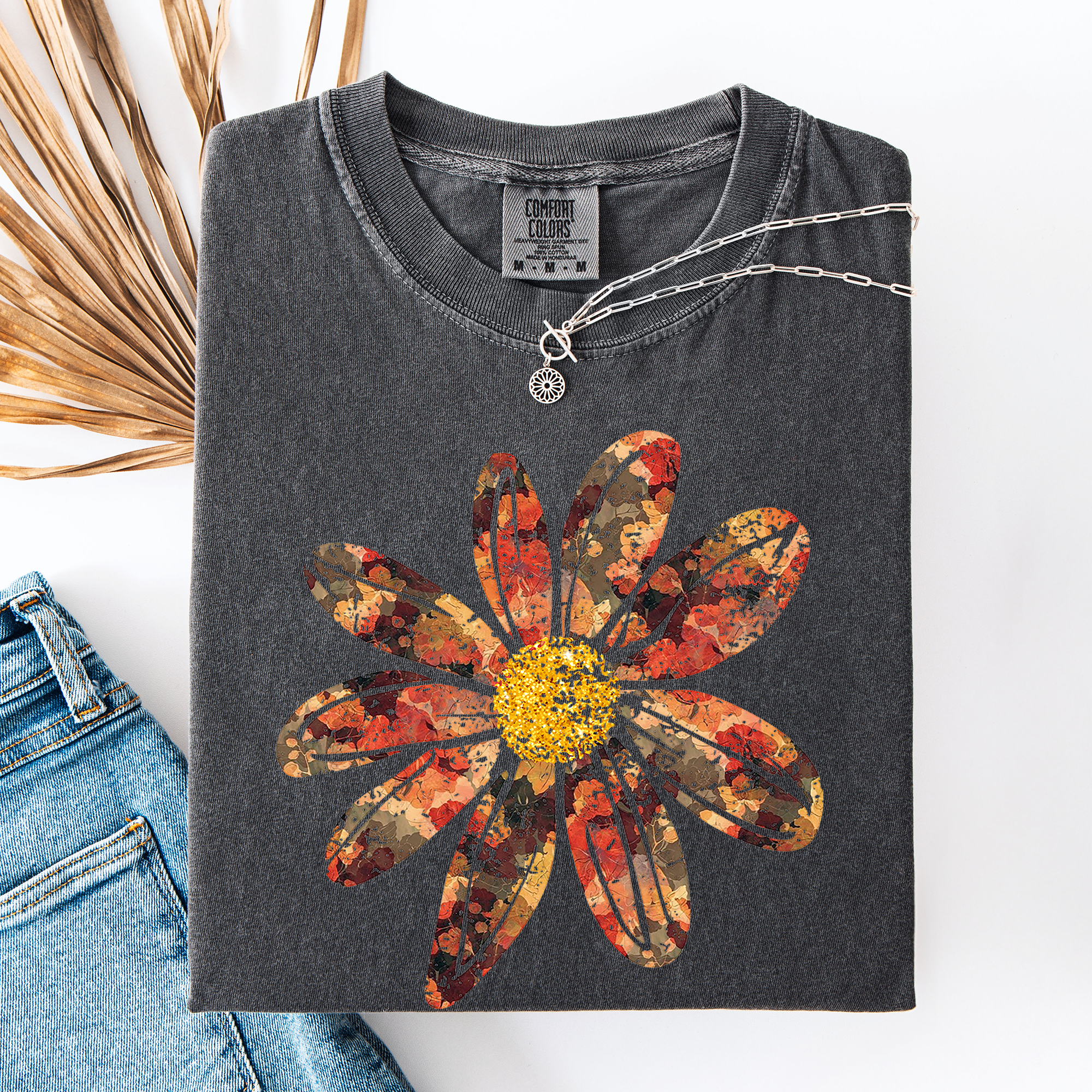 Autumn Daisy Tee Shirt - Misses and Curvy