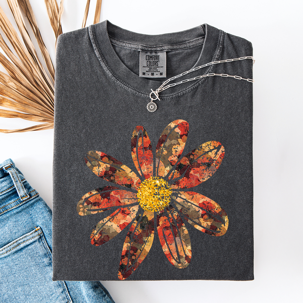 Autumn Daisy Tee Shirt - Misses and Curvy