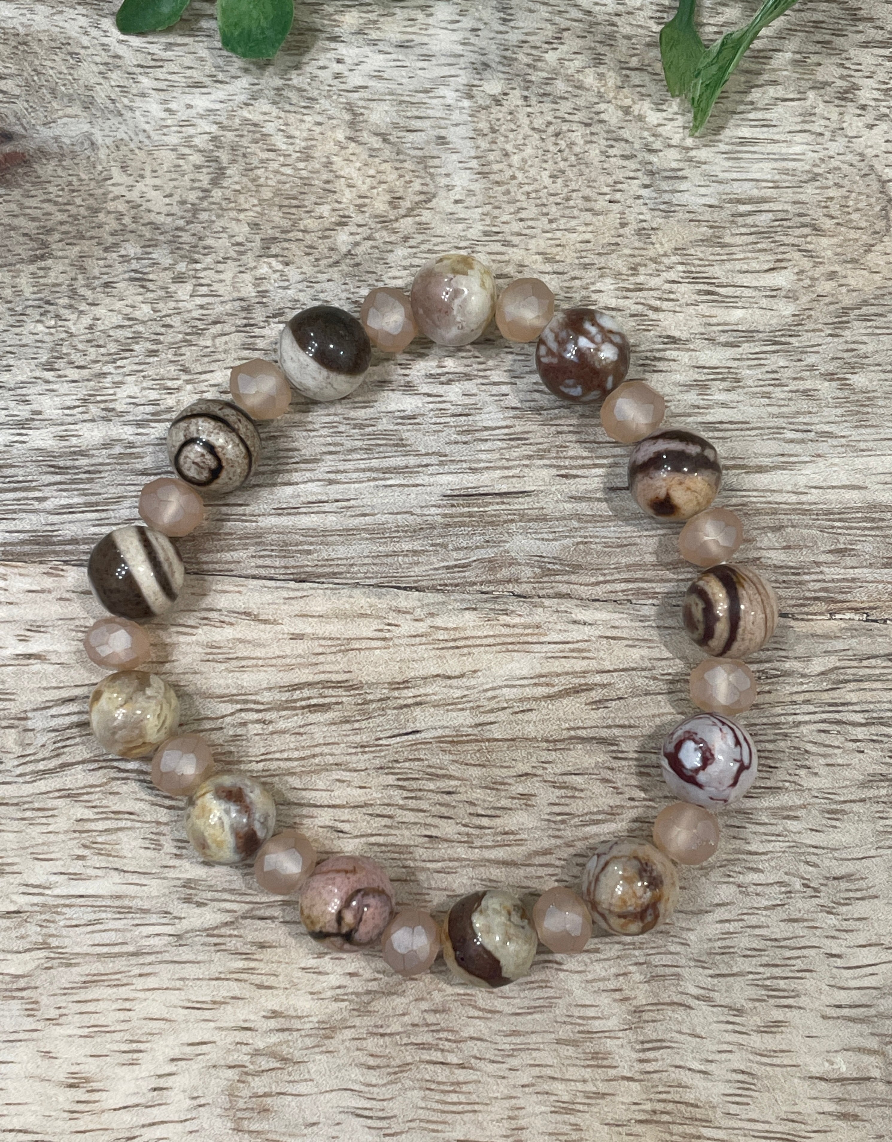 Natural Stone Bead Stretch Bracelet
