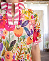 Bright and Beautiful Floral Top in Fuchsia