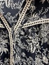 Toile We Meet Again Floral Blouse in Navy - Curvy