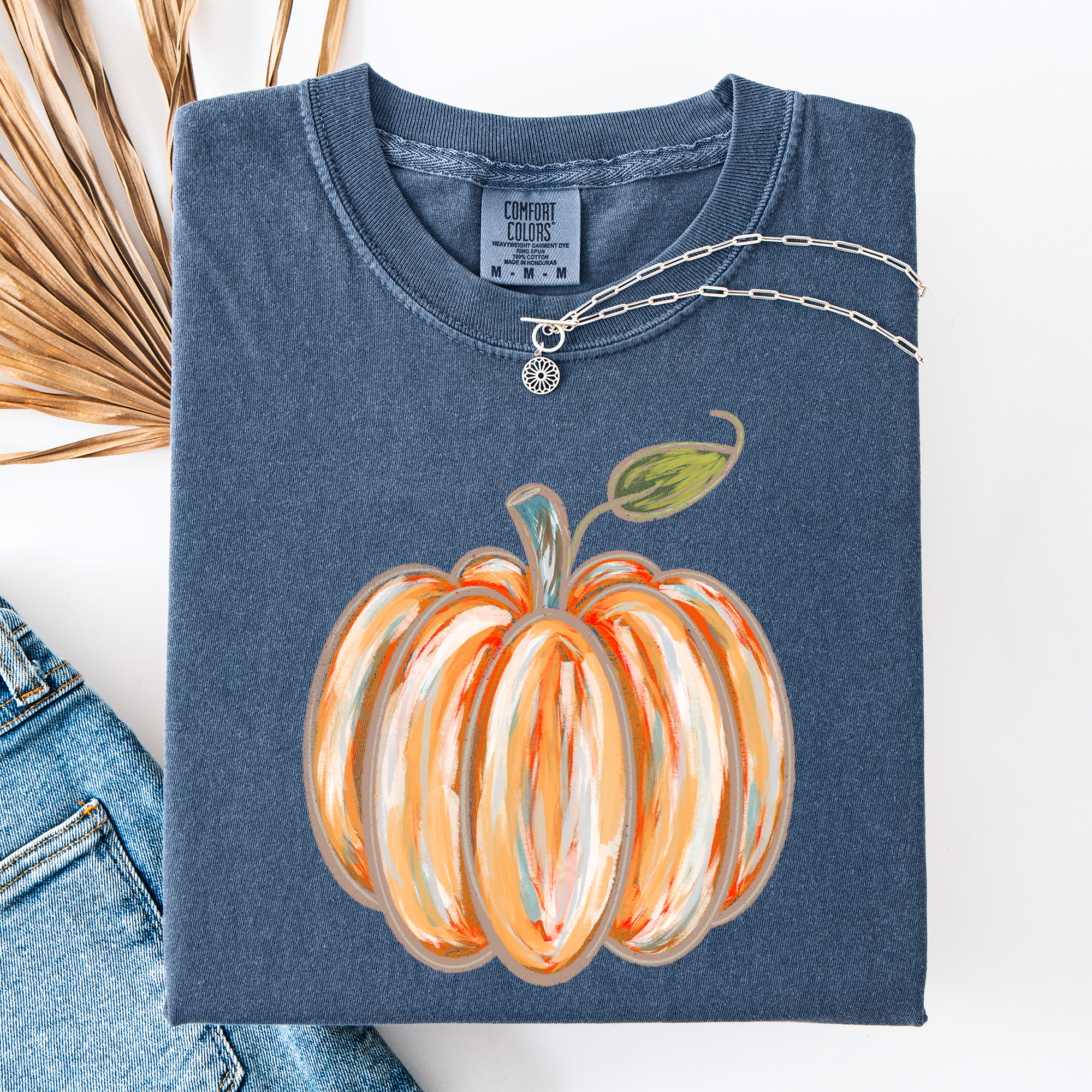 Watercolor Pumpkin Tee Shirt - Misses and Curvy