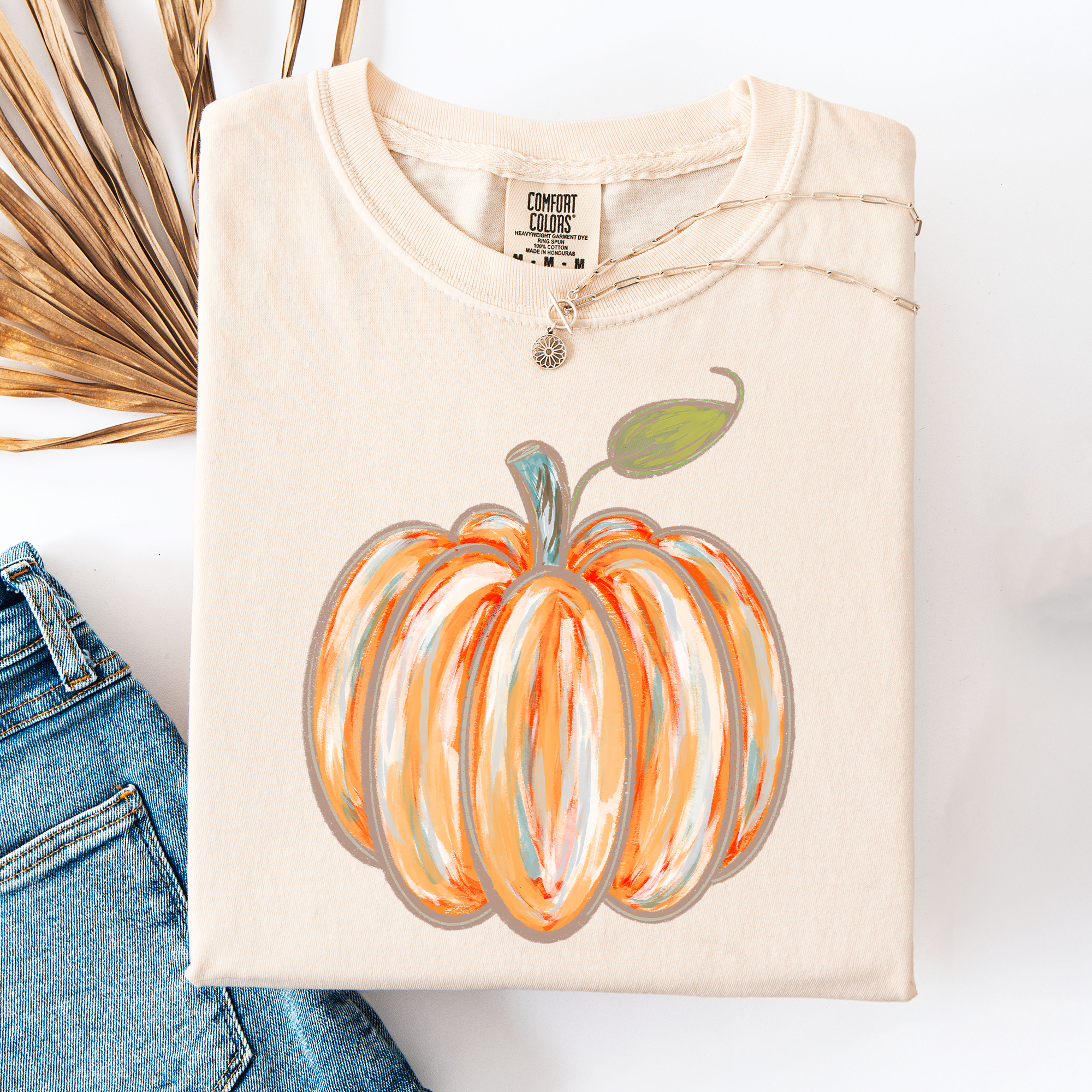 Watercolor Pumpkin Tee Shirt - Misses and Curvy