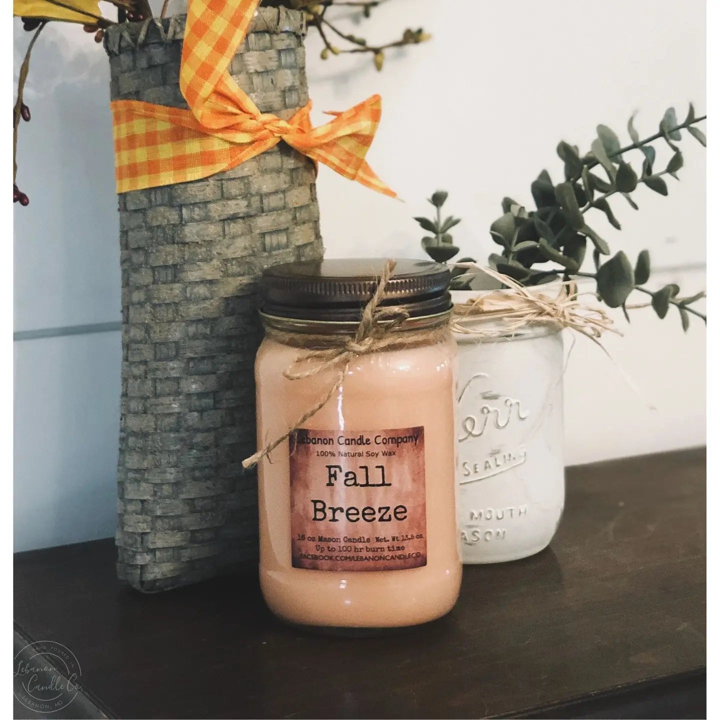 Fall Breeze 16 oz. Mason Jar Soy Candle