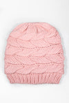 Keepin' it Cozy Ponytail Beanie in Pink