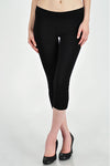 Basic Capri Length Leggings in Brown - Bottom - MIA Boutique LLC