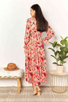 Won't Forget Me Floral Maxi Dress in Coral